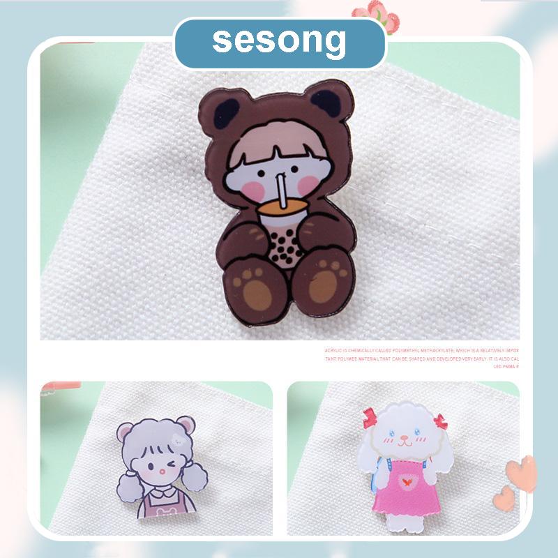 Bros Pin Gaya Jepang Dan Korea Untuk Aksesoris Pakaian Fashion Korea SS