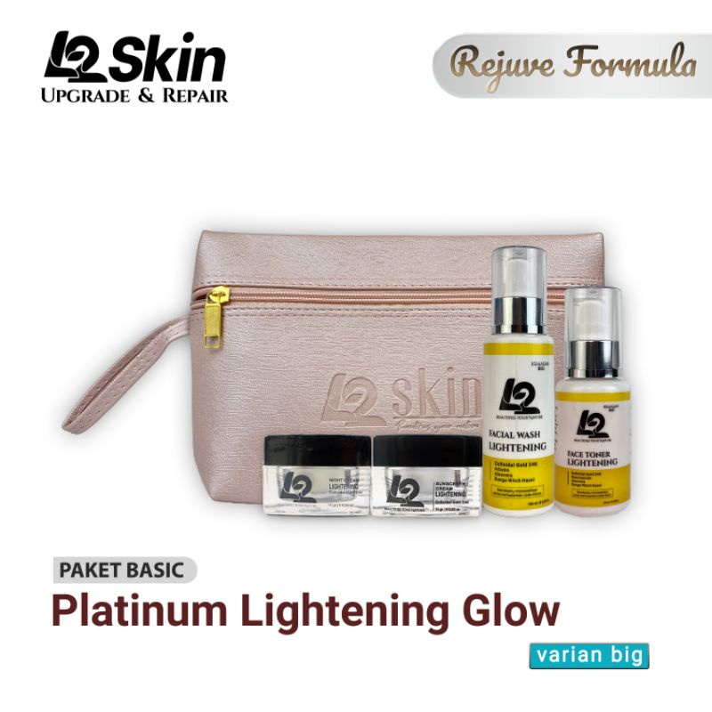 Paket L2 skin paket paket platinum lightening glow paket luxury glow paket acne glow skincare skinca