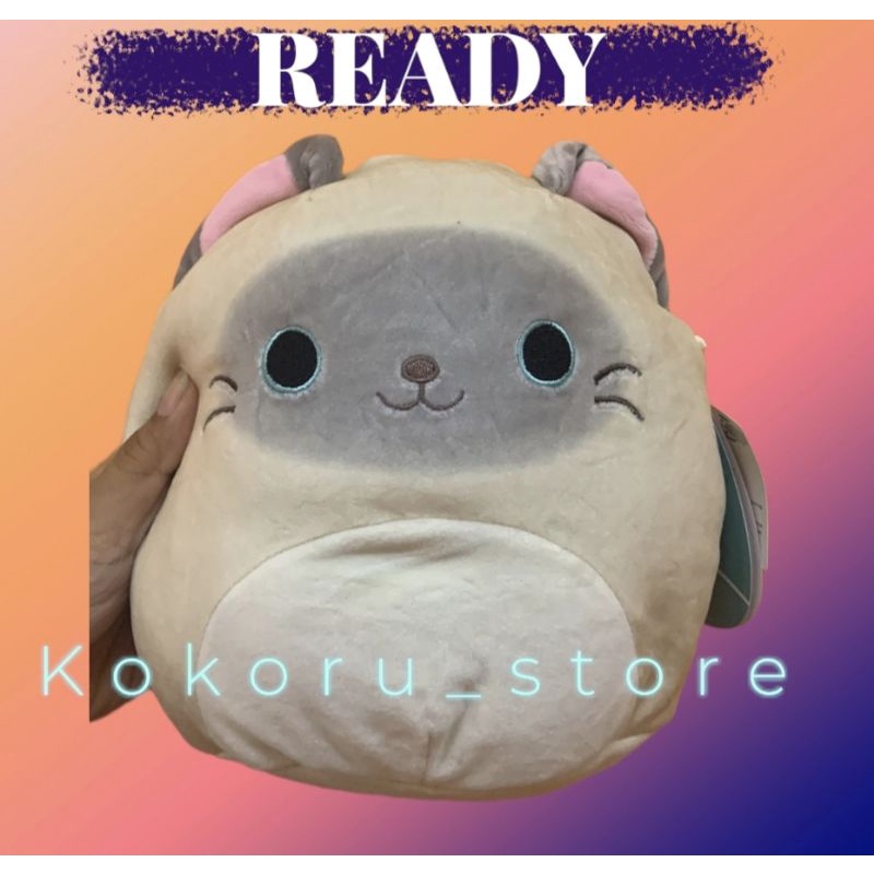 KOKORU-BONEKA SQUISHMALLOW PLUSH 7.5 INCH SIAMESE SQ CAT ORIGINAL