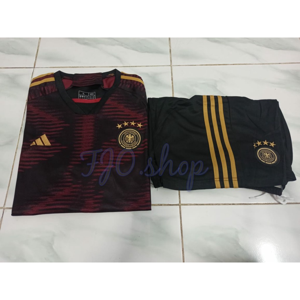 JERSEY/BAJU BOLA JERMAN AWAY 2022 SET BAJU CELANA