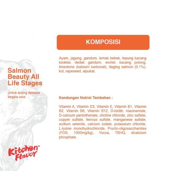 Kitchen Flavor Dog BEAUTY Nature Gourmet Beautifying Repack 1kg 1 kg