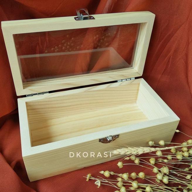 

KOTAK MAHAR UANG KAYU JATI BELANDA WOODEN BOX 20X10 - Ttp Akrilik