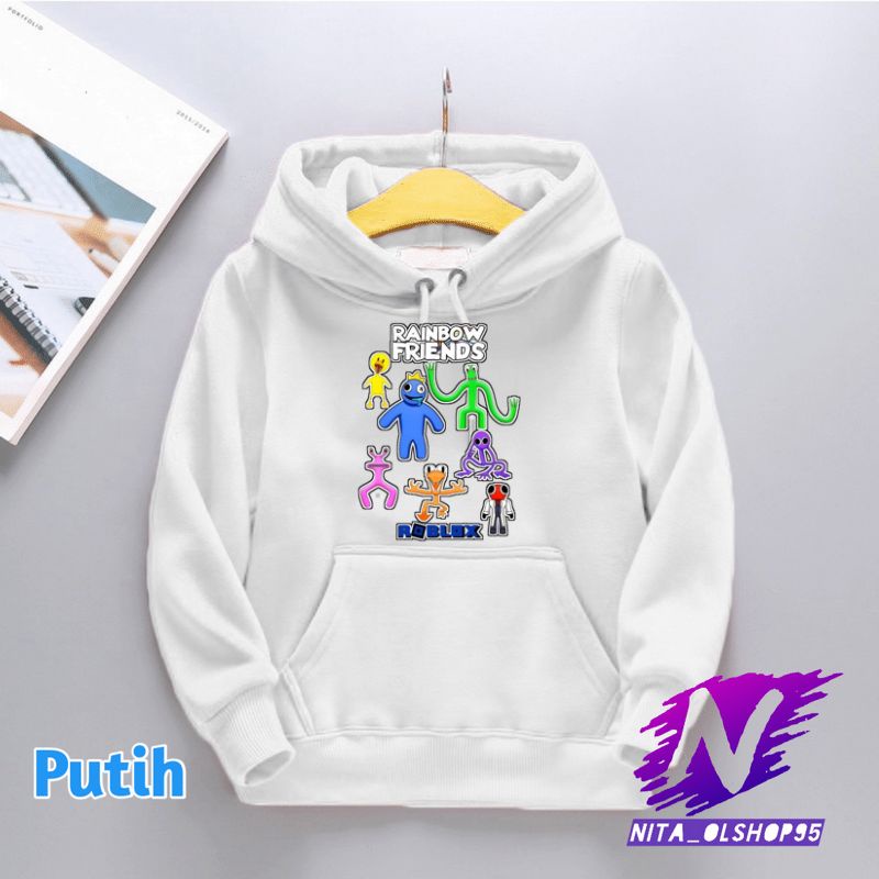 jaket hoodie anak rainbow friends roblox game