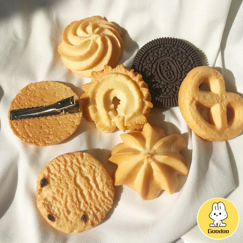 Jepit Rambut Desain Biskuit Cookies Gaya Korea Untuk Wanita -Doo