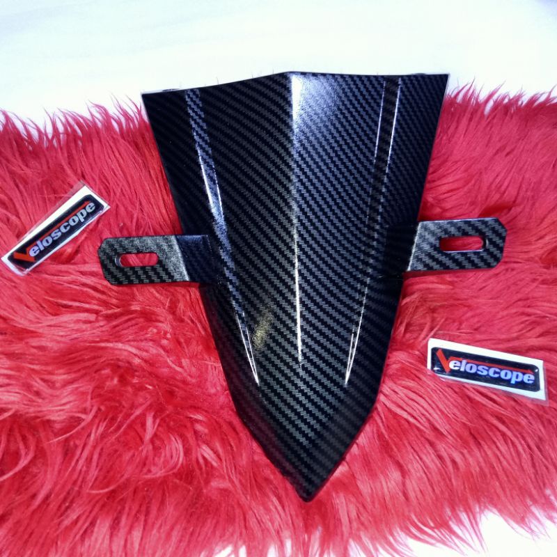 COVER DUDUKAN PLAT NOMOR CARBON HONDA BEAT DELUXE STREET LED 2020-2021-2022