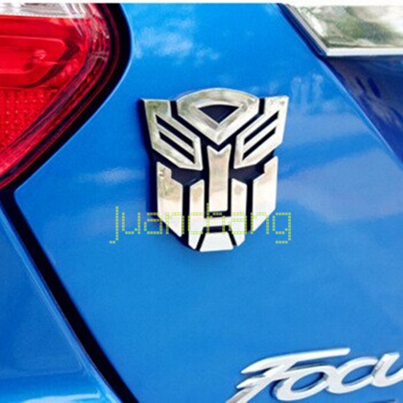 Stiker Emblem Logo Transformers 3D Untuk Mobil / Motor