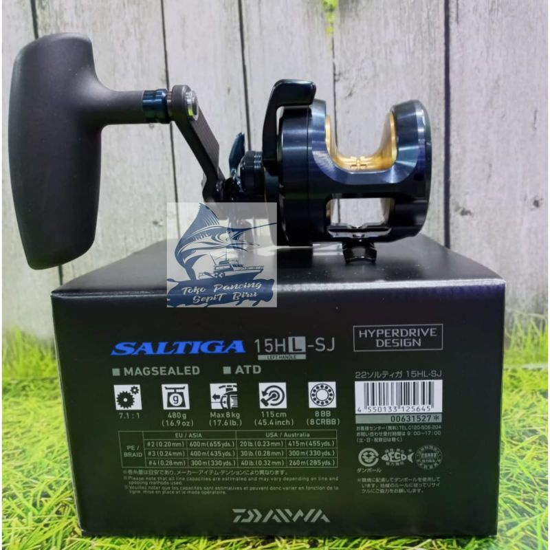 REEL OH DAIWA SALTIGA 15HL-SJ HANDLE KIRI NEW 2022 JAPAN