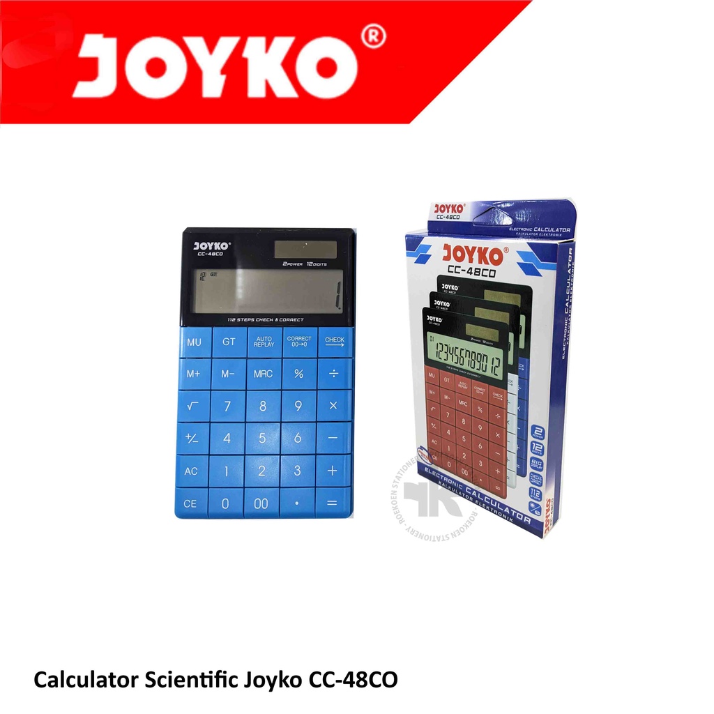 

Joyko Calculator 12 Digit CC-48CO Alat Hitung Ilmiah Kalkulator