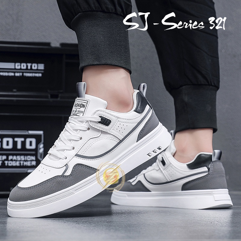 [JWALK] Sepatu Sneakers Pria Casual Cakep Buat Anak Kuliahan Kualitas Import Premium -321