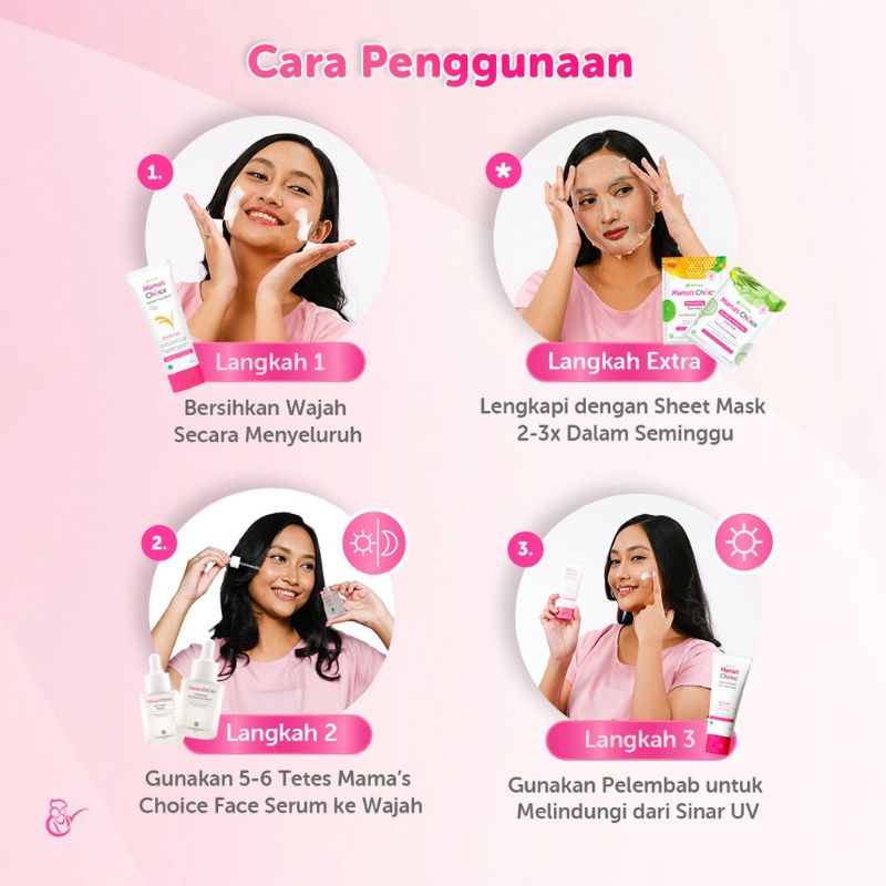 Mama's Choice Anti Acne Face Serum | Serum Wajah Berjerawat Aman untuk Ibu Hamil dan Ibu Menyusui