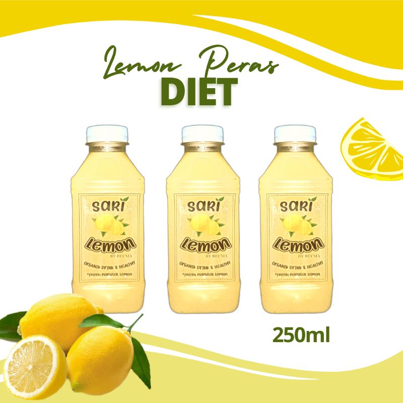 Sari Lemon Asli 250 ml - Lemon Juice 100% pure alami