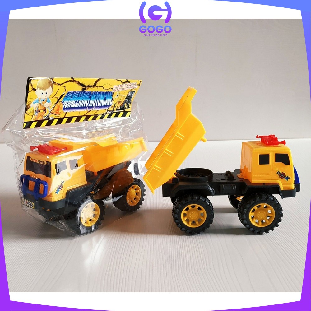 GOGO-M188 Mainan Anak Mobil Mobilan Truk Besar Mainan Truk Pasir Dump Truck / Mobil Beko Excavator