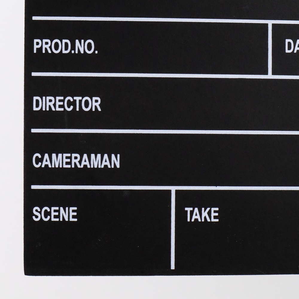 TaffSTUDIO Profesional Clapper Board Woopower Classical Movie Film - Black