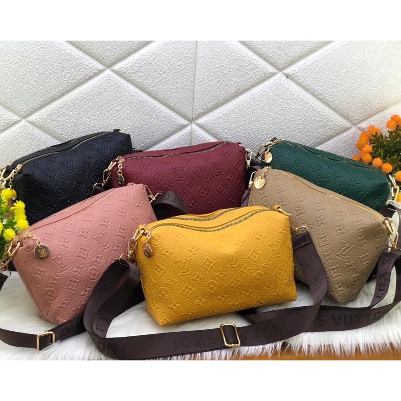 TAS/TAS SLING/WANITA/TAS EMBOSED/TASKEKINIAN RUANG 2 UK 26x15 KODE 12-89