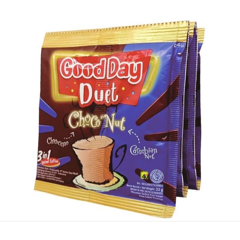 

Good Day Duet ChocoNut//Harga Distributor// 1renceng isi 10 sachet