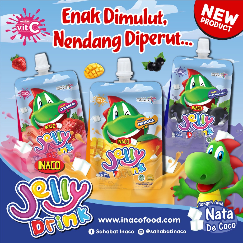 Mini jelly inaco isi 15pcs cemilan enak dan muran