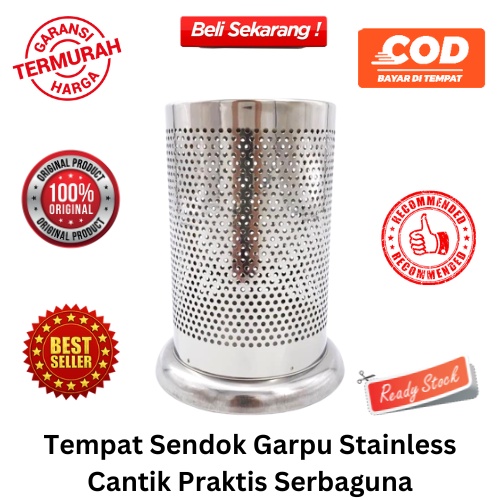 [BISA COD] PROMO Tempat Sendok Garpu Stainless Cantik Praktis Serbaguna Tempat Centong Nasi Tempat Sumpit Tempat Alat Makan Ekonomis Murah