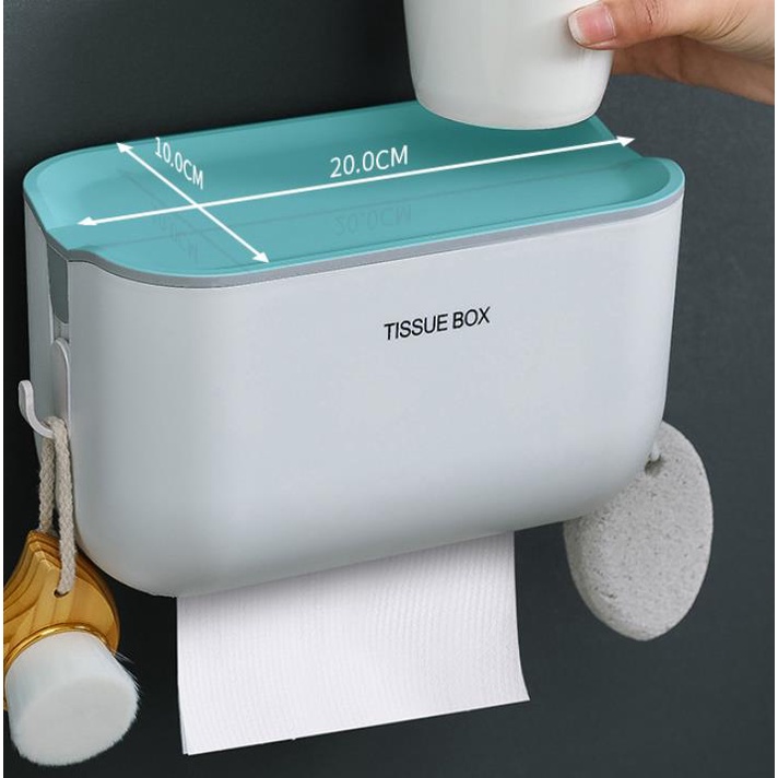 KOTAK Tisu Tissue TOILET TEMPEL STORANGE BoX TISSU HOLDER BATHROOM SERBAGUNA