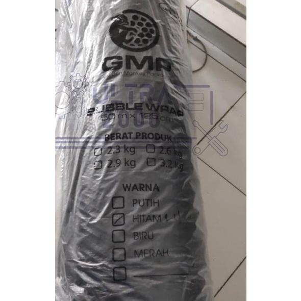 

[GO SEND] Bubble Wrap Hitam 50m x 125cm Premium Quality