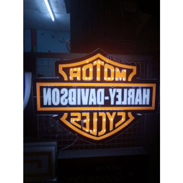 Harley Davidson Lampu Neon Box Rp.600.000