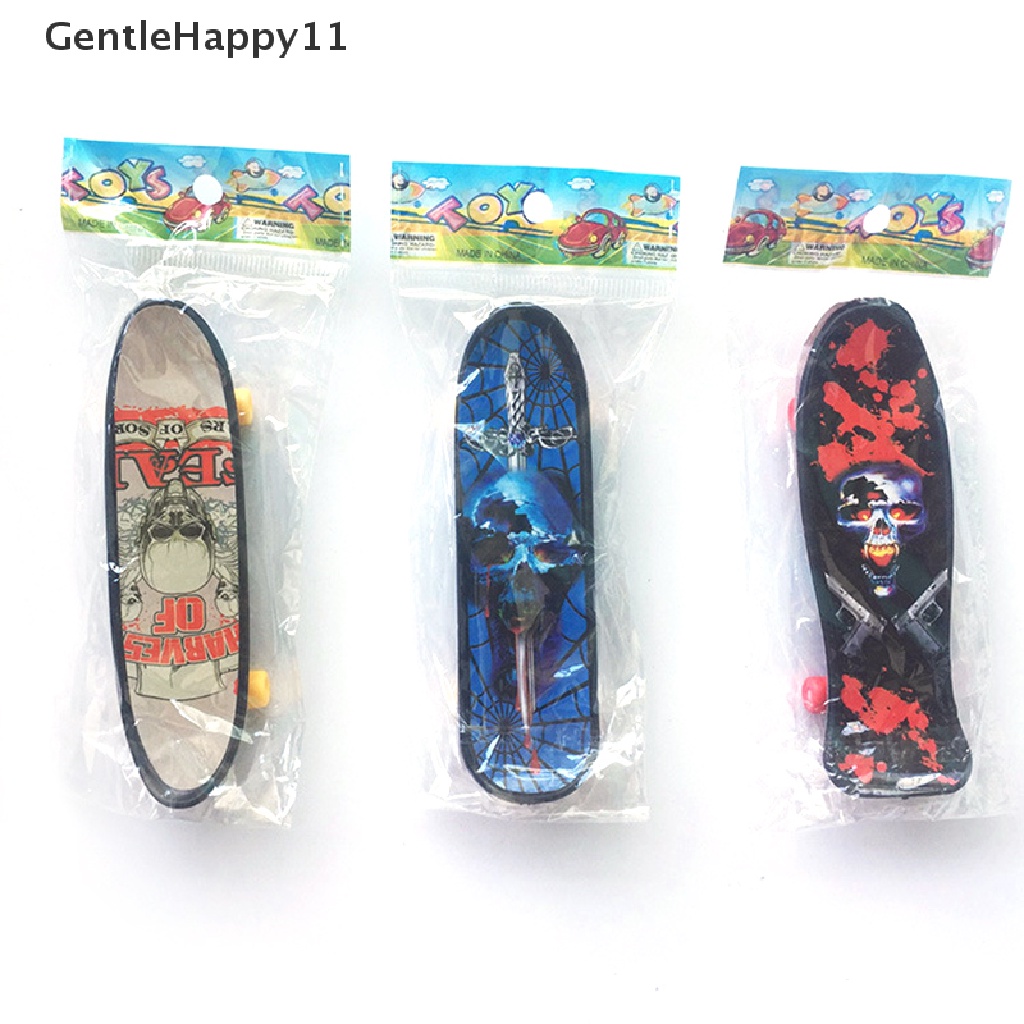 Gentlehappy 1pc Fingerboard Mini Creative Fingertips Skateboard Jari Plastik Skate Scooter id