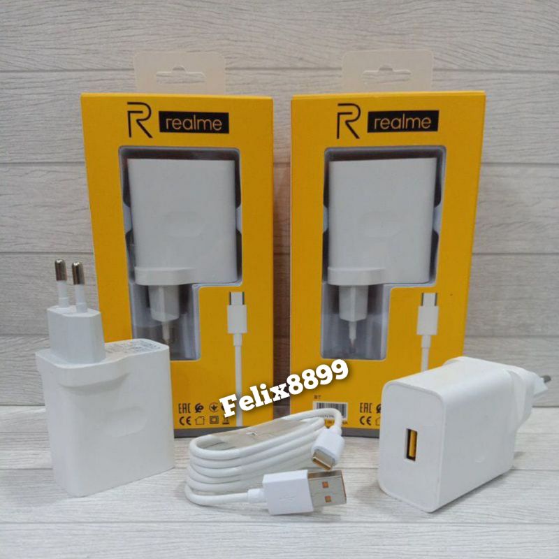 Realme Charger Casan 18 Watt 18W Original USB Type C Fast Charging