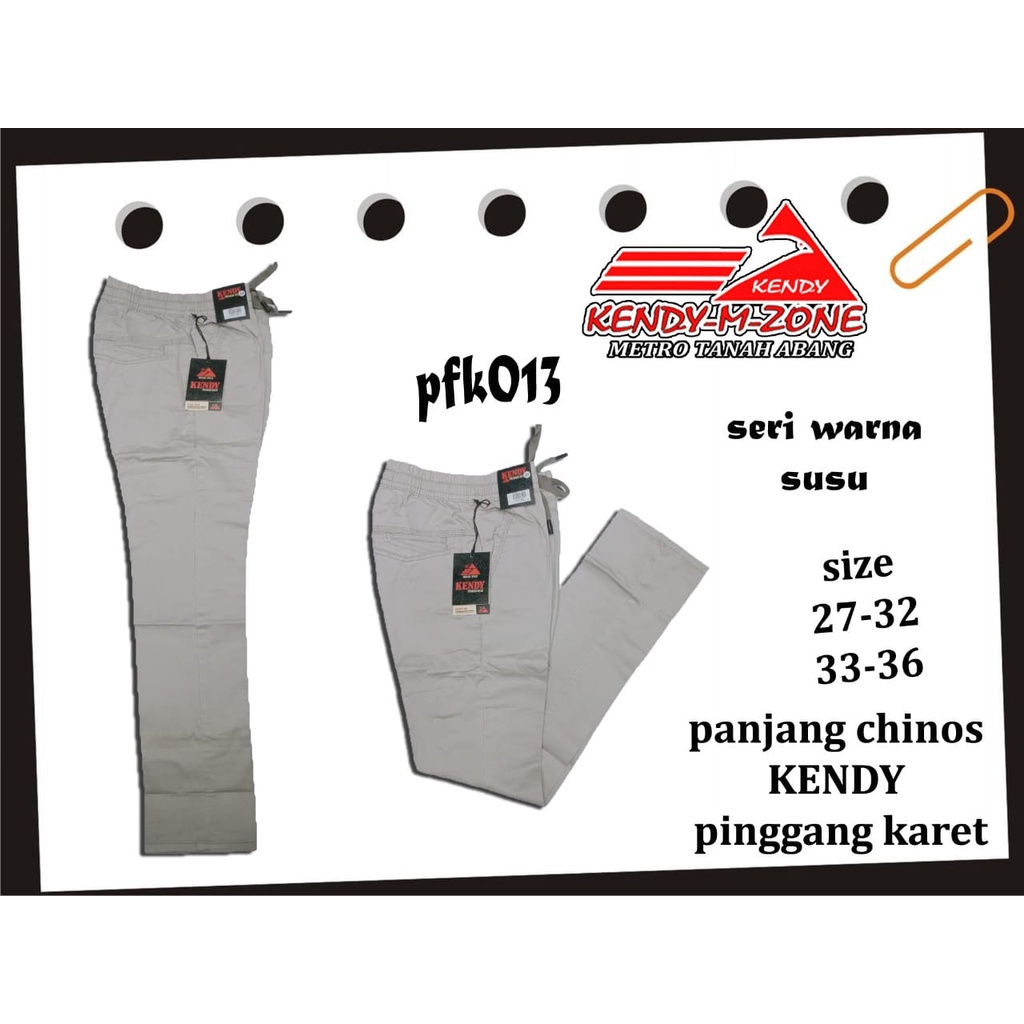 Celana Kendy Panjang Original Pinggang Karet Size 27/32