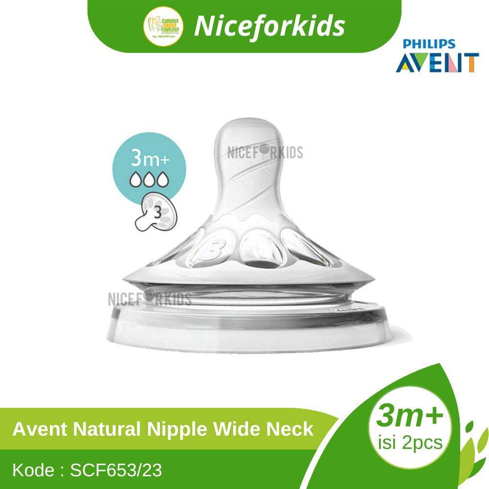 Avent Nipple Wide Neck / Dot Botol Susu Avent Wide Neck