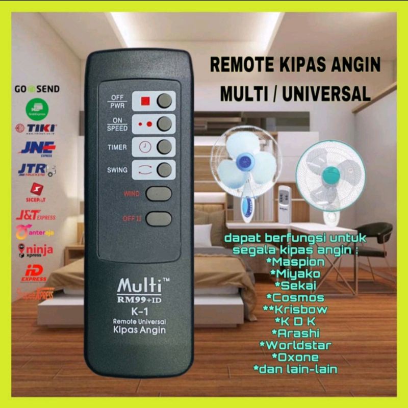 REMOTE KIPAS ANGIN UNIVERSAL RM99+ID K-1 REMOTE KIPAS MULTI