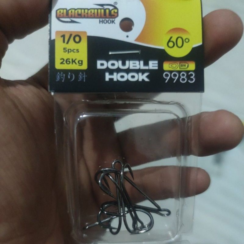 Double hook blackbulls  60° 9983 BN-1/0