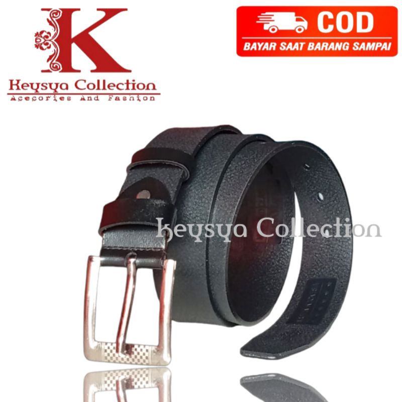 ikat pinggang pria wanita kulit sintetis