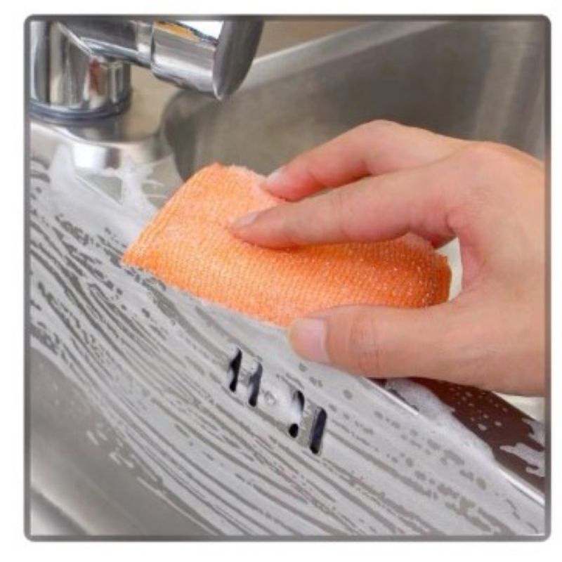 GPSS- Spons Cuci Piring Sendok Garpu Sponge Cuci Piring Spon Cuci Piring Jaring Perlengkapan Dapur Tempat Spons Cuci Piring Wadah Spons Cuci Piring Sponge