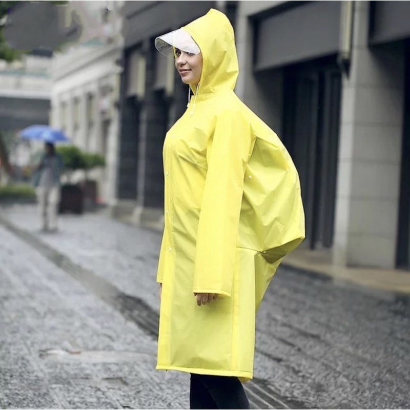 Jas Hujan Raincoat Bahan EVA Untuk Dewasa - Jas Ujan Model Korea - Jas Ujan Dewasa EVA