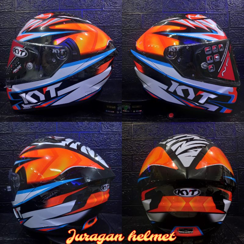 HELM KYT NFR AXEL BASANI REPLICA DOUBLE VISOR TERBARU