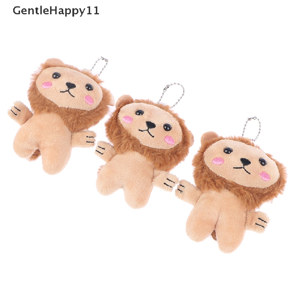 Gentlehappy 1pc Gantungan Kunci Boneka Singa Kecil