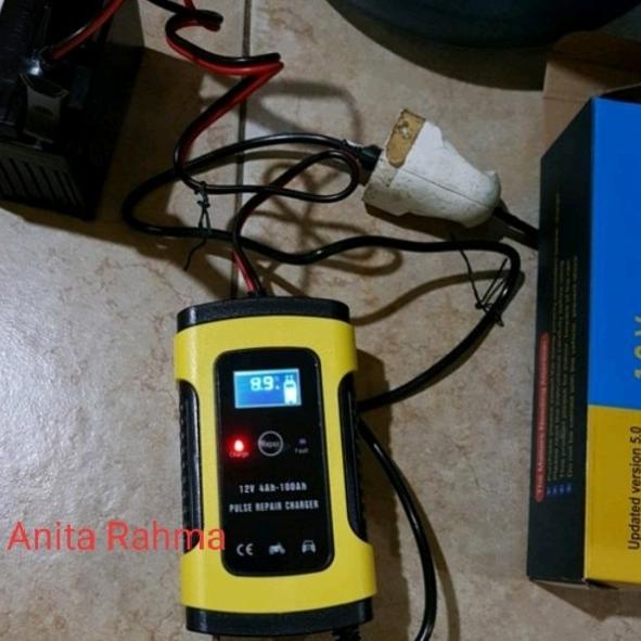 cas setrum aki charger aki mobil motor 6a 12v Venus otomatis