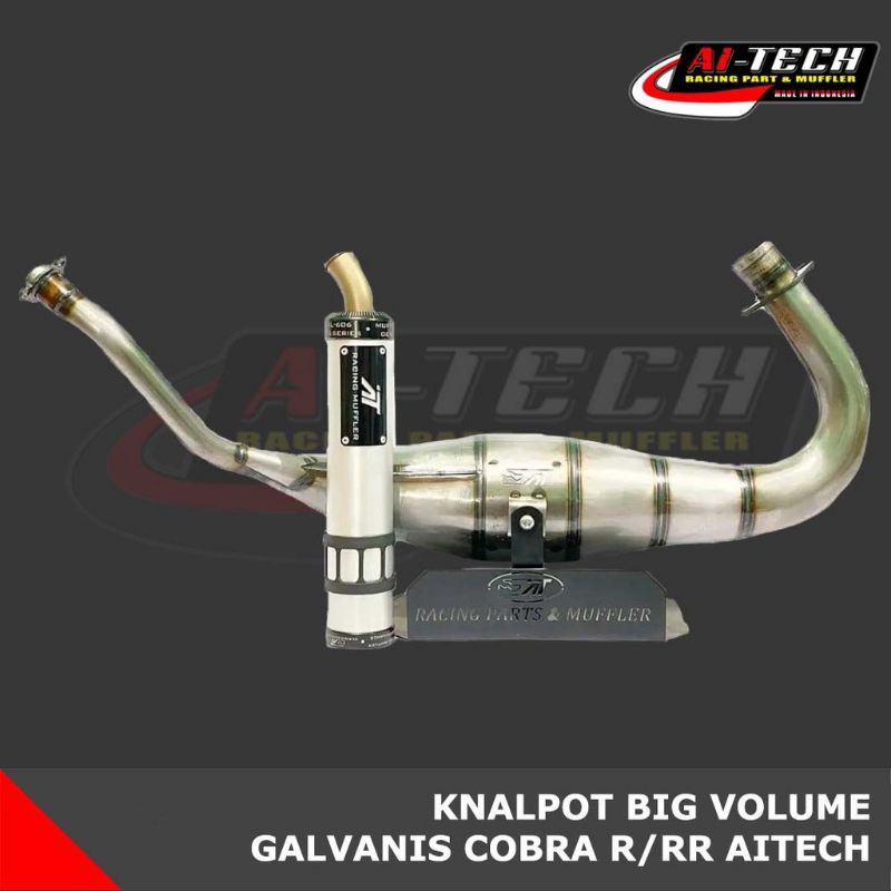 KNALPOT AITECH COBRA BIG VOLUME BIG VOL NEW MODEL NINJA R SS RR ZX CBU 150 2T 2 TAK GALVANIS ORI ORI