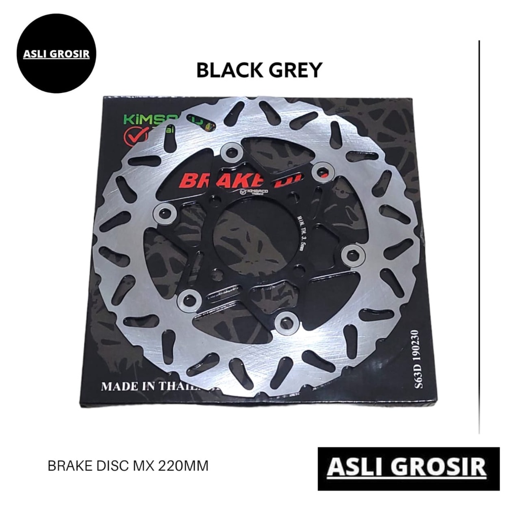 Piringan Rem Cakram Brake Disc MX 220Mm Black Grey Silver Gold