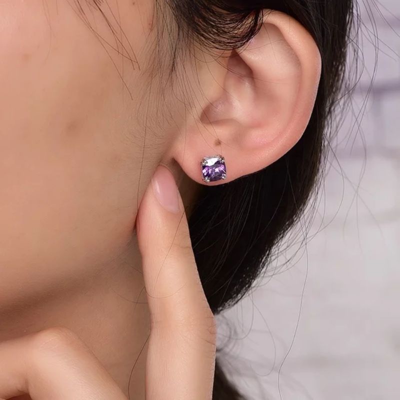 anting giwang baja putih anti luntur selamanya