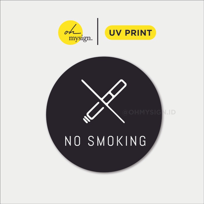 

Rak Tulisan No Smoking Sign Board Akrilik Tempel Signage Dinding Label