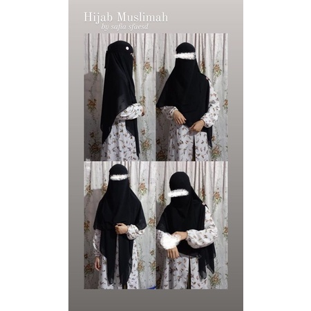 Khimar Segi empat Instan jumbo 150×150