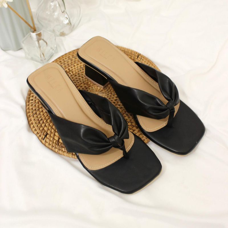 SANDAL HEELS JJB TINGGI TUMIT HAK 5 CM SEPATU CHERRY COLLECTION