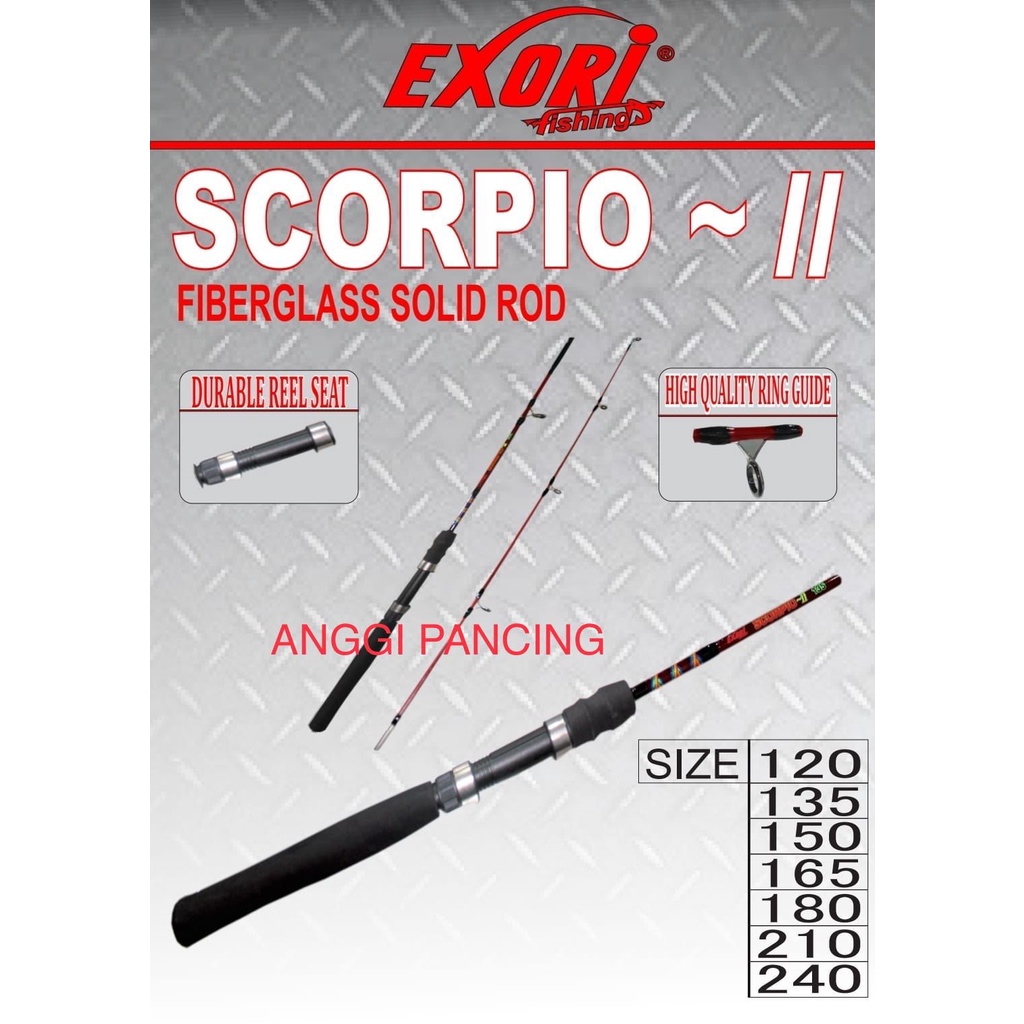 Joran Fiber Solid Exori Scorpio II 120cm - 180cm
