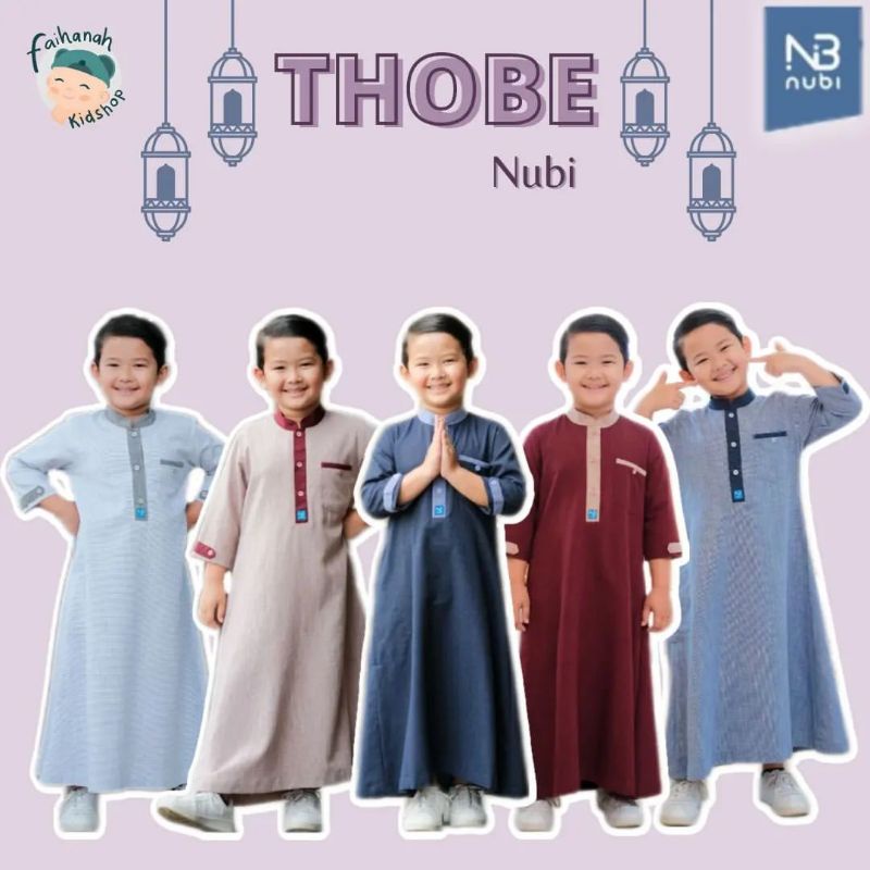 THOBE NUBI || JUBAH ANAK LAKI-LAKI USIA 6-10T