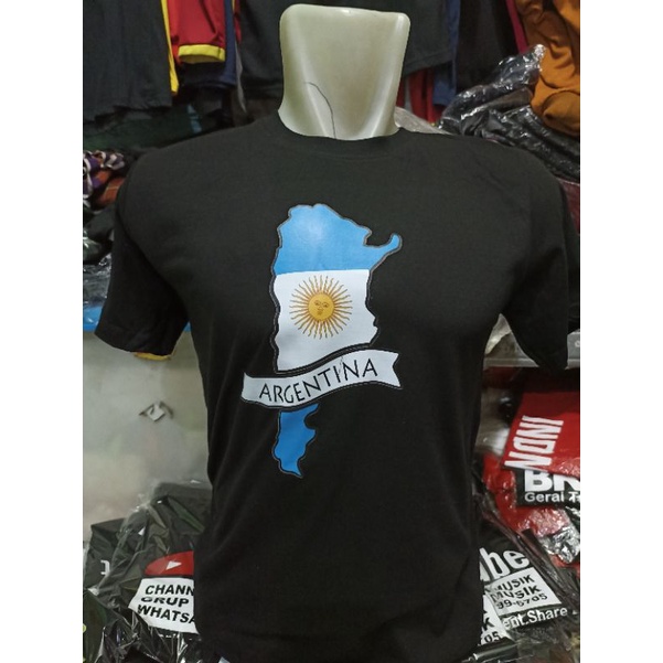 R.S.C Baju T-shirt Kaos Aregentina/kaos negara argentina bendera /kaos piala dunia argentina 2022