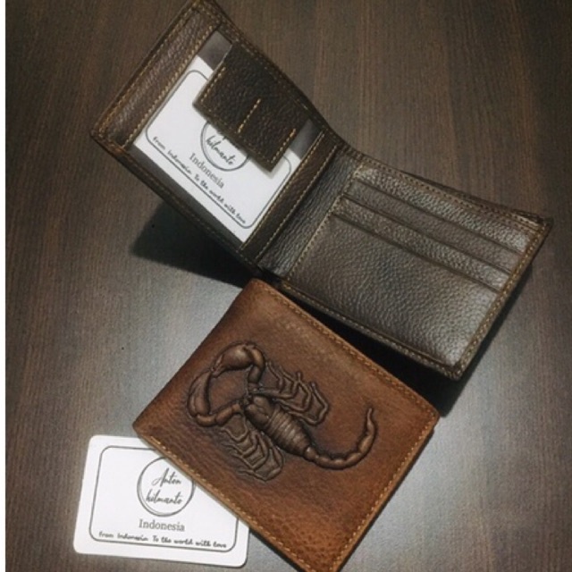 [AHLMN] DOMPET KULIT GAMBAR HEWAN model lipat berkualitas import #dompet #dompetpria #dompetkulit
