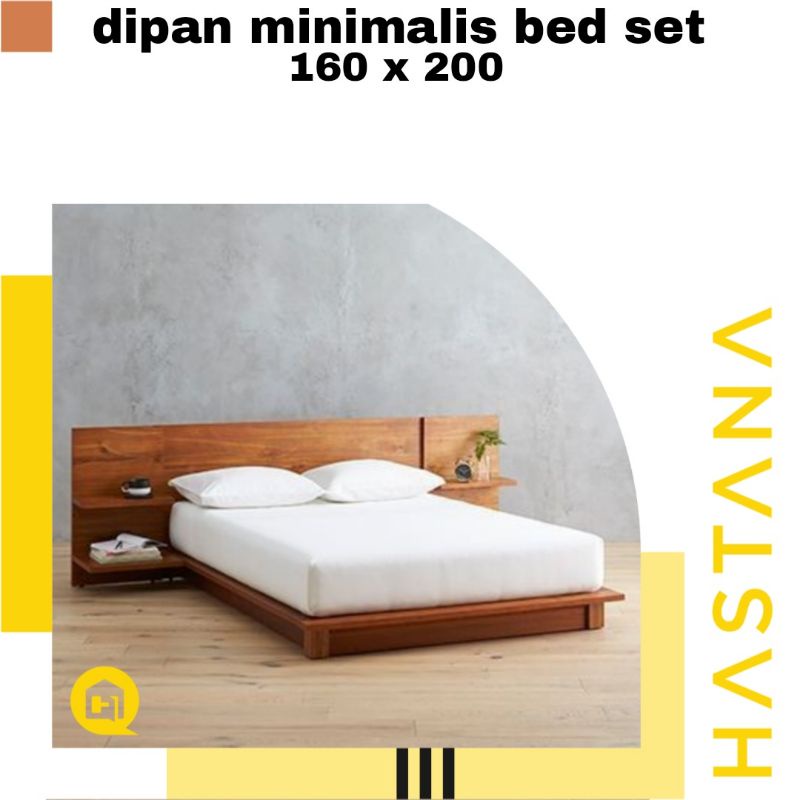 dipan tempattidur minimalis kayu jati , dipan jati minimalis