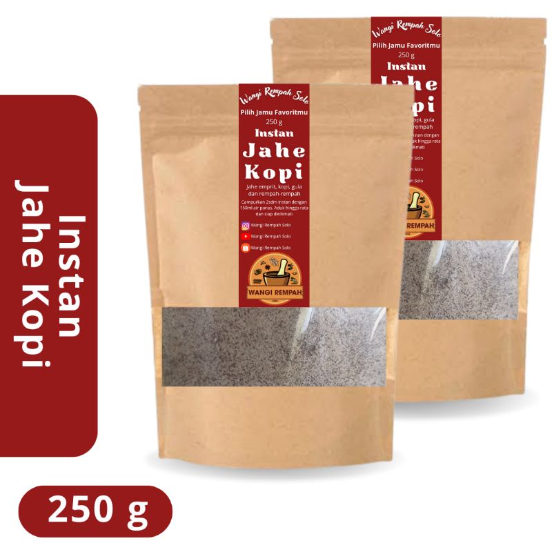 

Instan Jahe Kopi 250g | 12x Minum