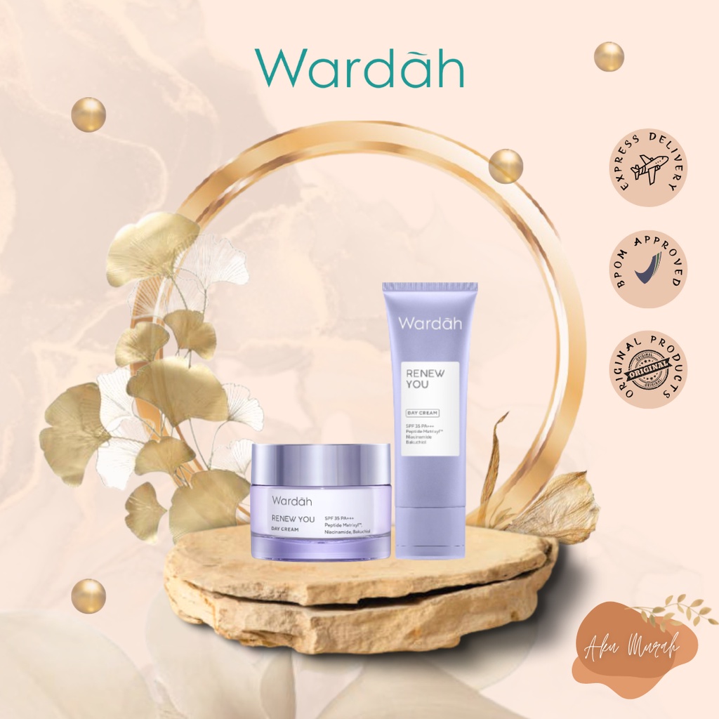 ✨ AKU MURAH ✨ Wardah Renew You Anti Aging Day Cream - Pelembab Wajah