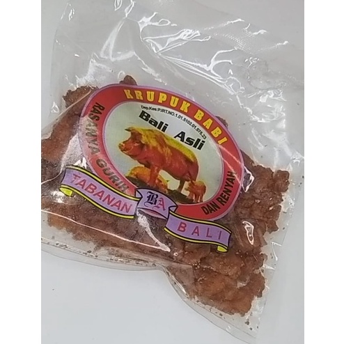 

Krupuk Babi Gorengan Merah Asli Bali